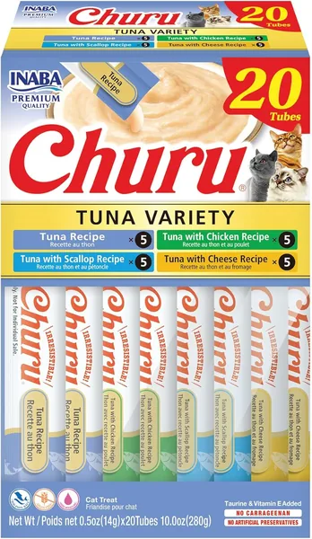 INABA Churu Cat Treats, Grain-Free