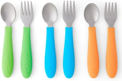 Elk and Friends Kids Silverware with Silicone Handle - Best Deal