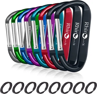 Rhino Produxs Carabiner Clips with Keyrings Best Deal