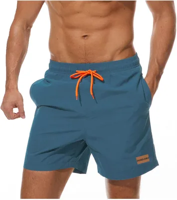 Ougelebo Herren Schwimmhosen mit Reißverschluss, schnell trocknend - Best Deal