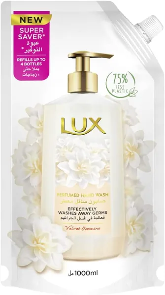 Lux Anti-bacterial Perfumed Hand Wash Refill Pouch Velvet Jasmine 1000ml
