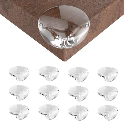 Baby Corner Protector 12Pcs Set - Clear Spherical & Edge Safety Buff
