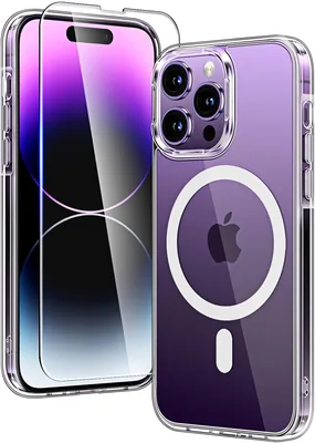Funda Magnética Tauri para iPhone 14 Pro MAX de 6.7" con Protector de Pantalla de Vidrio Templado, Compatible con MagSafe, Mejor Precio