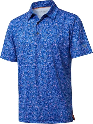 Golf Shirts for Men Dry Fit Short Sleeve Print Polo