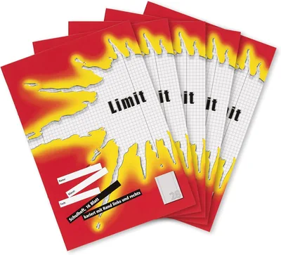 Limit Übungsheft A4 16 Seiten Linienstil 28 gekennzeichnet mit Ränder Packung 5 Best Deal