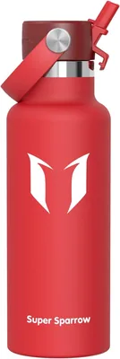 Super Sparrow Wasserflasche aus Edelstahl, Ultraleichter Thermosbecher, 350 ml, 500 ml, 750 ml, 1 L, Standard Strohhalmdeckel
