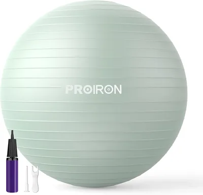 PROIRON Fitnessbal met Handpomp, Anti-Scheur Yoga Bal voor Zwangerschap en Bevalling, 55cm - 75cm