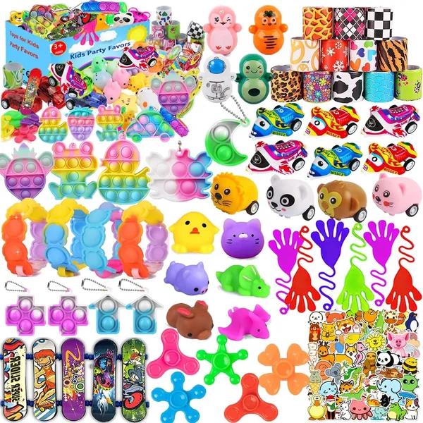 124 Pcs Party Favors for Kids 6-8 8-12 Birthday Gifts