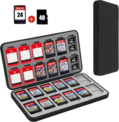 FYY Switch Game Case & Micro SD Cards Holder - 24 Slots