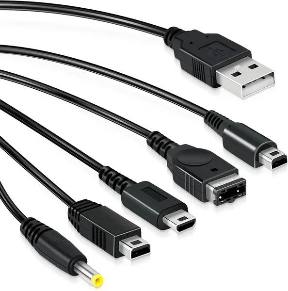 Mcbazel 5-in-1 USB Lader voor Nintendo DS Lite/NDS/New 3DS XL/New 3DS/3DS XL/3DS/2DS/DSi XL/Wii U/GBA SP/PSP 1000/200 - 15% Korting