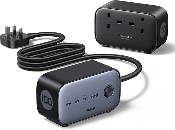 UGREEN 100W Power Strip USB C Charger, 6-in-1 DigiNest Pro Charging Station Multiport Extension Cord