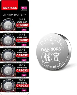 Warriors CR2032 Batteries 5X 24% Off