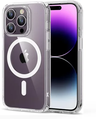 حالة iPhone 14 Pro Max من ESR، متوافقة مع MagSafe، حماية عسكرية مضادة للصدمات، ظهر مقاوم للخدش، مغناطيسية