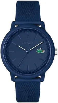 Lacoste Silicone Quartz Watch Blue/Silver 42mm