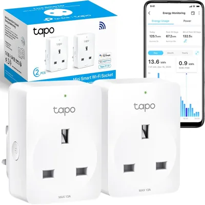 Tapo P110 2-Pack Smart Plug - Energy Monitoring