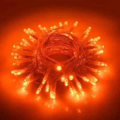 cshare Halloween Decoration Lights,Orange Fall Fairy Lights, 3M/9.8Ft 30 LED with Timer (6 Hours ON 
