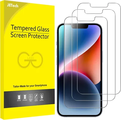 JETech Screen Protector för iPhone 17e (2026) / iPhone 16e / iPhone 14, Temperat glasfilm, 6.1-inch