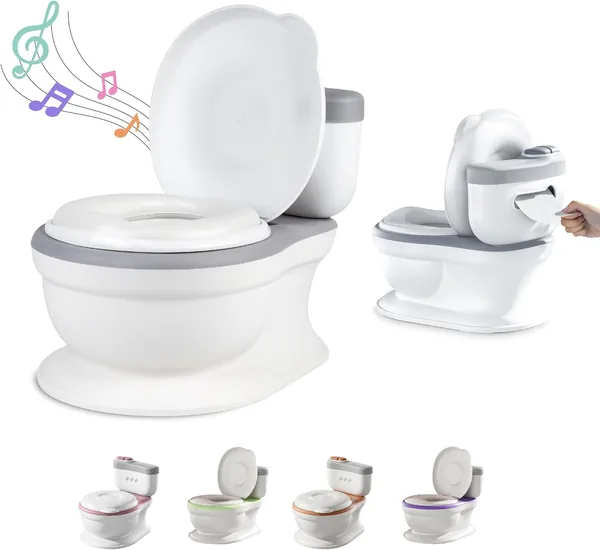 Toiletina per Bambini con Suono per l'Apprendimento del Potty - Comoda, Antiscivolo con Suoni