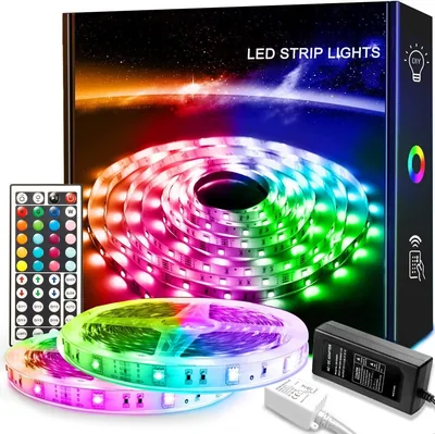 RGB LED Strip Lights 32.8ft - 5050 SMD Color Changing Tape Light Best Deal