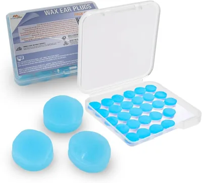30pcs Reusable Silicone Wax Ear Plugs 32dB Noise Cancelling Earbuds for Sleeping, Hearing Protection