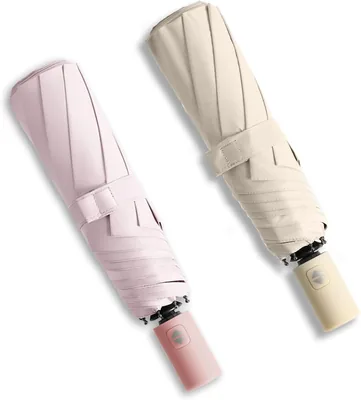 BAODINI Kleine UV-beschermingsreiskas Compact voor Regen en Zonneschijn UPF 50+ Winddicht 42 Inch Parasol voor Vrouwen - Best Deal
