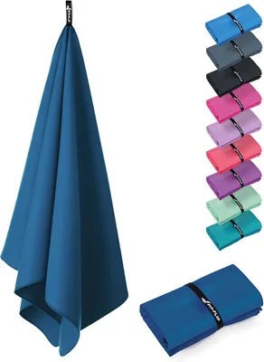 Fit-Flip Microvezel Handdoeken - Compact, Ultralicht & Snel Droogend - De Perfecte Sporthanddoek, Strandhanddoek en Reishanddoek (1x 20x50 cm)