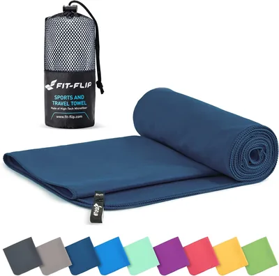 Fit-Flip Microvezeldoeken - 12 Kleuren, 8 Maten - Compact, Ultralicht en Snel Droogend - Het Perfecte Sportdoek