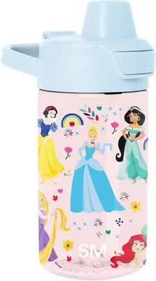 Disney Princess Kids Water Bottle, BPA-Free, Leak Proof