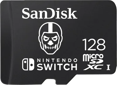 Carte microSD SanDisk 128 Go pour Nintendo Switch, édition Fortnite, UHS-I, jusqu'à 100 Mo/s - 32% de réduction