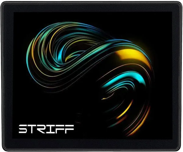 STRIFF Mpad Mouse Mat 230X190X3mm Gaming Mouse Pad Non-Slip Rubber Base Waterproof Surface Premium-Textured Compatible with Laser and Optical Mice Universe Black