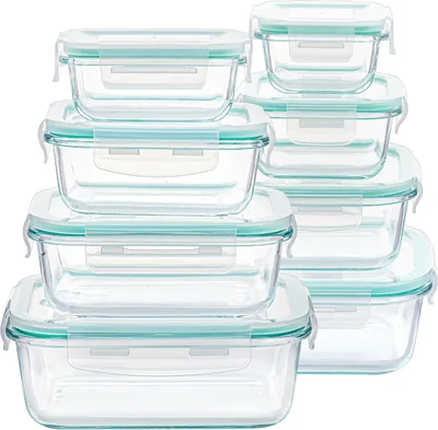 Vtopmart 8 Pack Glass Food Containers with Lids - Best Deal