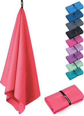 Fit-Flip Microvezel Handdoeken - Compact, Ultralicht & Snel Drogend - Perfect voor Sport, Strand en Reizen (1x 12