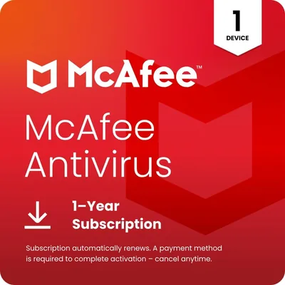 McAfee AntiVirus 2026 - 68% Off