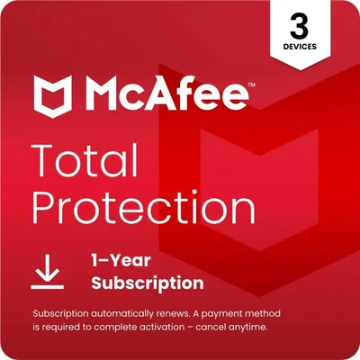 McAfee Total Protection 73% Off - 2026 for 3 Devices