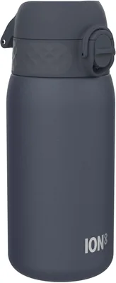 Bouteille d'eau ION8 pour enfants, acier inoxydable léger, 400 ml, non isolée, étanche, facile à ouvrir, verrouillage sûr