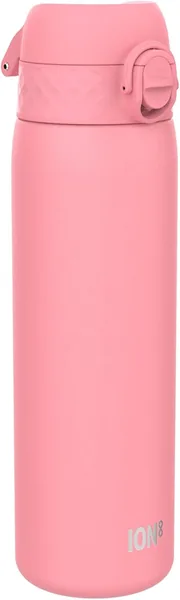 Ion8 Vacuüm Geïsoleerde Stalen Waterfles, 500ml/18oz, Lekdicht, Makkelijk te Openen, Veilig Sluitmechanisme, Spulbestendig, Past in Cup Holle