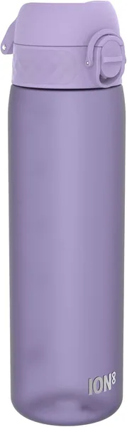Ion8 Water Bottle, 500 ml/18 oz, Leak Proof, Easy to Open, Secure Lock, Dishwasher Safe, BPA Free, Hygienic Flip Cover, Carry Handle, Fits Cup Holders, Easy Clean, Carbon Neutral