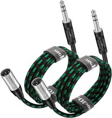 Augioth XLR Male to 1/4 Cable 2Pack