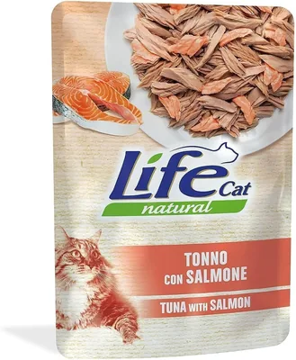 كيس LifeCat من التونة مع السلمون 70 جرام - أفضل سعر