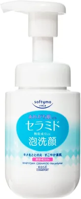 KOSE Softymo Ceramide Foaming Face Wash, 5.3 fl oz
