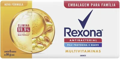 Sabonete em Barra Rexona Multivitaminas 84g - 6 Barras | Melhor Preço