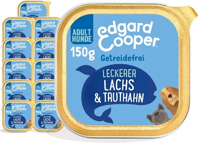 Edgard & Cooper Natuurlijke Hondenvoeding met Zalm en Kip, 150g x 11cm (Grain-Free)
