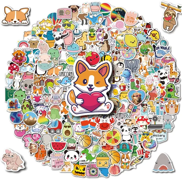 200PCS Waterproof Vinyl Stickers for Water Bottles