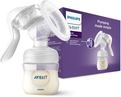 Philips Avent Laktator ręczny bez BPA, biały/przezroczysty, model SCF430/01 - Najlepszy Ceny