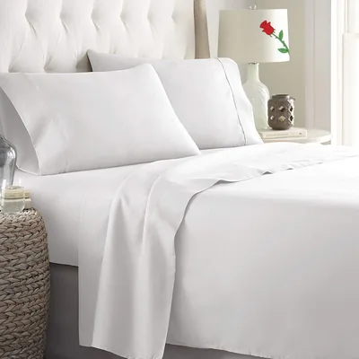 ForZzz Super King Bed Sheet Set 4 Piece - 2000TC