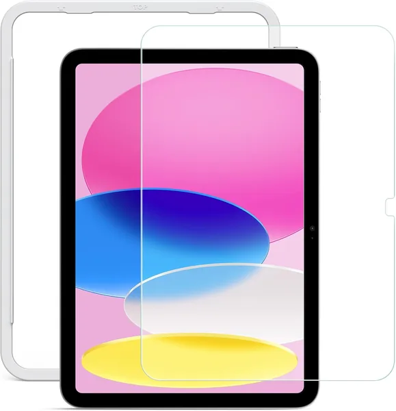 NIMASO Glass Film for iPad 11th Generation (A16) 2025 and iPad 10th Generation 2022 10.9-inch with Guide Frame Tempered Glass Protective Film Compatible with iPad 11th/10th Generation