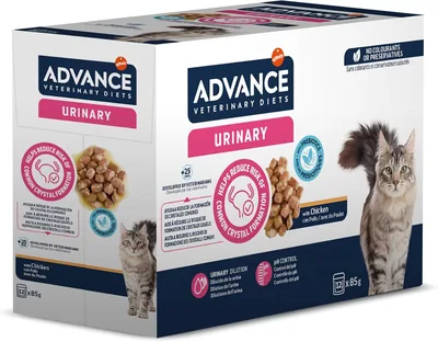 Alimentación húmeda para gatos con problemas renales Advance Veterinary Diets: Multipack de 12 paquetes de 85 g