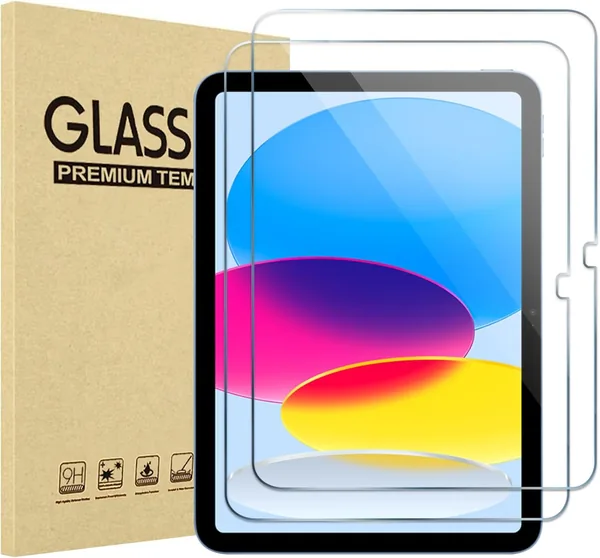 ProCase Screen Protector for iPad A16 2025 11th/10th Gen (11-inch/10.9), Tempered Glass Film Guard -Clear 2 Pack