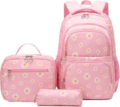 SIVENKE 3 Pièces Ensemble Sac Scolaire - Sac à Dos, Étui à Crayons et Sac de Déjeuner (23% Off)