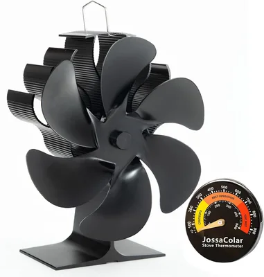 JossaColar Log Burner Fan - Silent 6 Blade Stove Fan